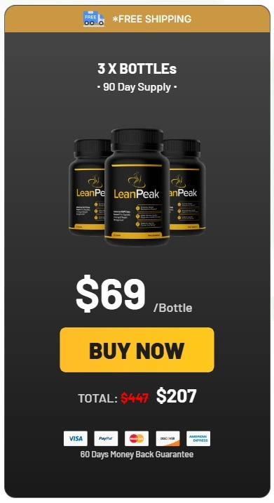 LeanPeak 3 Bottle Price